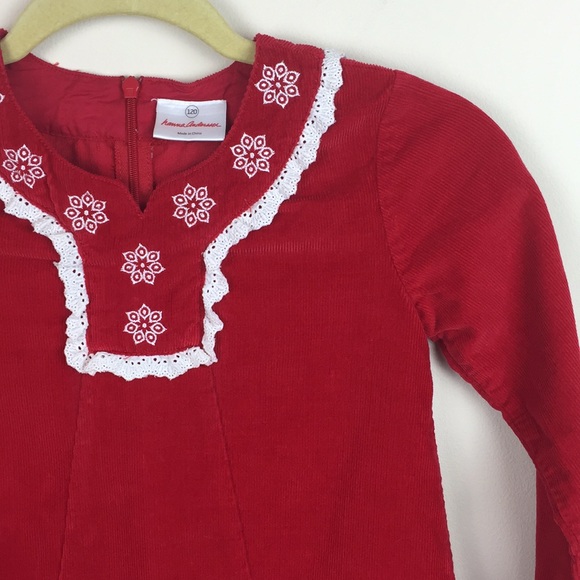 Hanna Andersson - Ruffle Trim Corduroy Dress - Picture 2 of 7